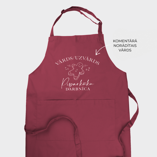 Personalizējams Priekšauts "Piparkūku darbnīca"