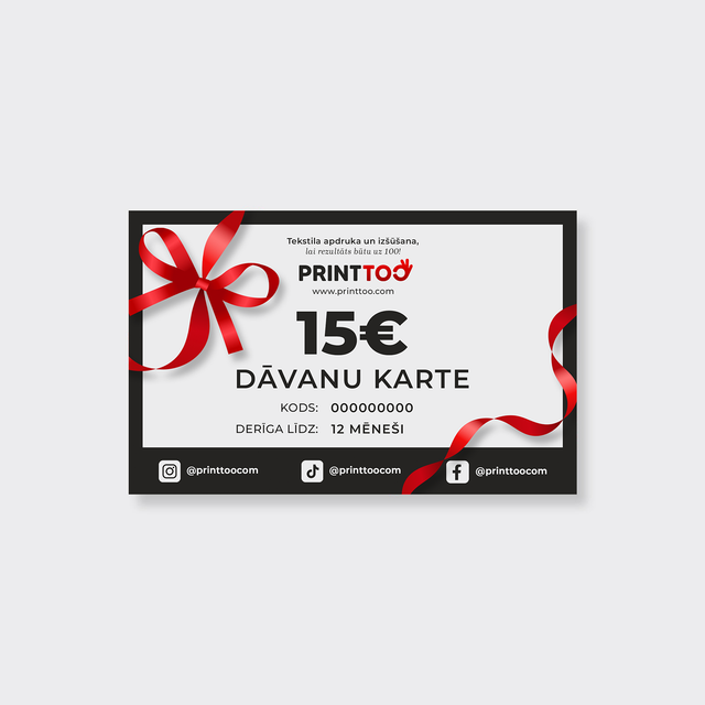 PRINTTOO Dāvanu karte