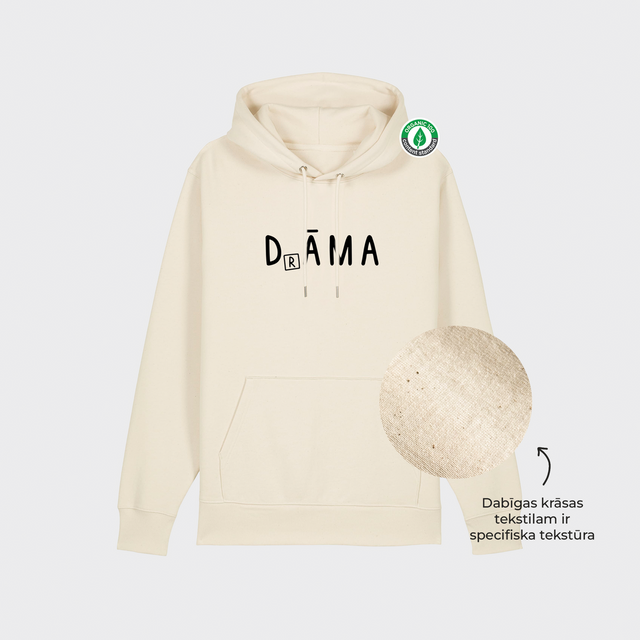 Organiskās kokvilnas hūdijs "D(R)ĀMA"