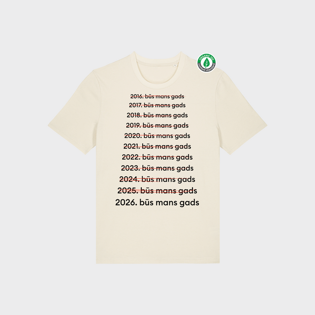 Organiskās kokvilnas T-krekls "2026. būs mans gads"