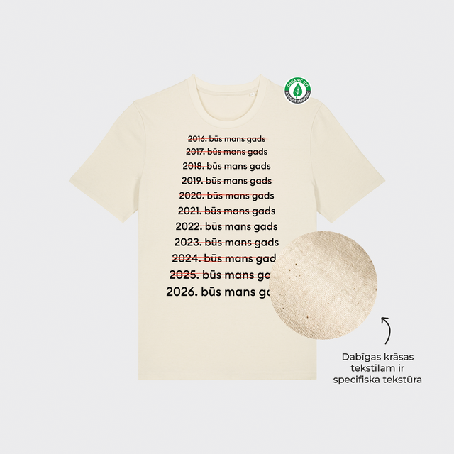 Organiskās kokvilnas T-krekls "2026. būs mans gads"