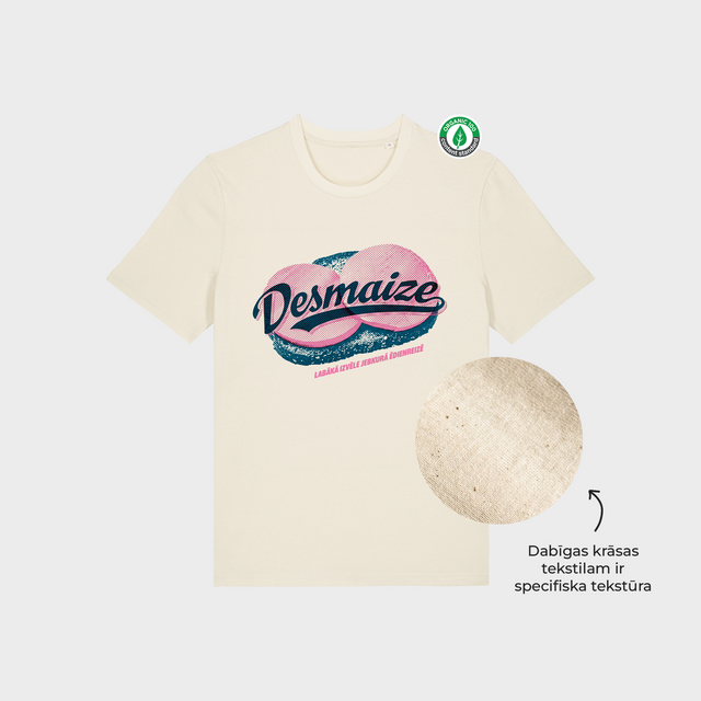 Organiskās kokvilnas T-krekls "Desmaize"