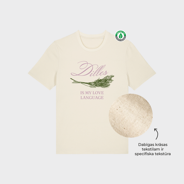 Organiskās kokvilnas T-krekls "Dilles"