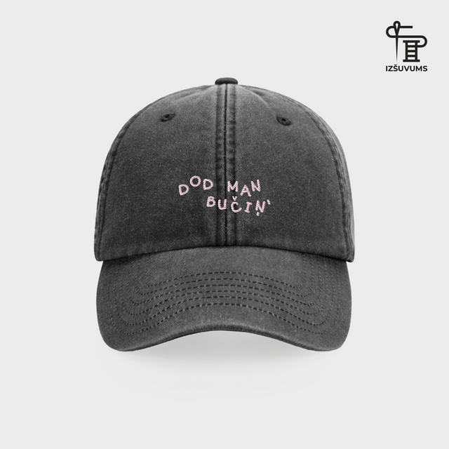Izšūta cepure "Dod man bučiņ"
