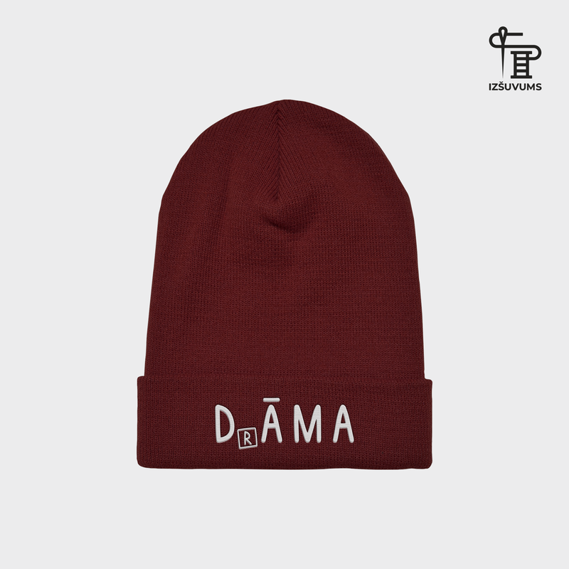 Izšūta ziemas cepure "Drāma"