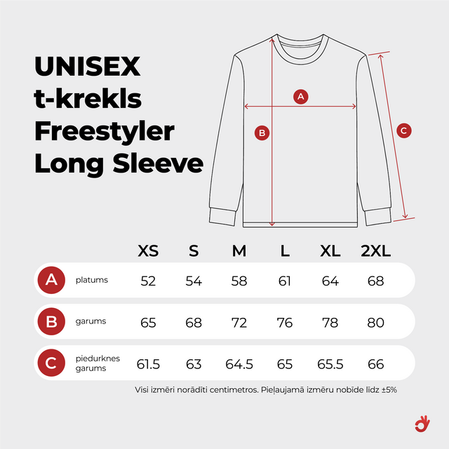 Organiskās kokvilnas oversized krekls Freestyler Long Sleeve