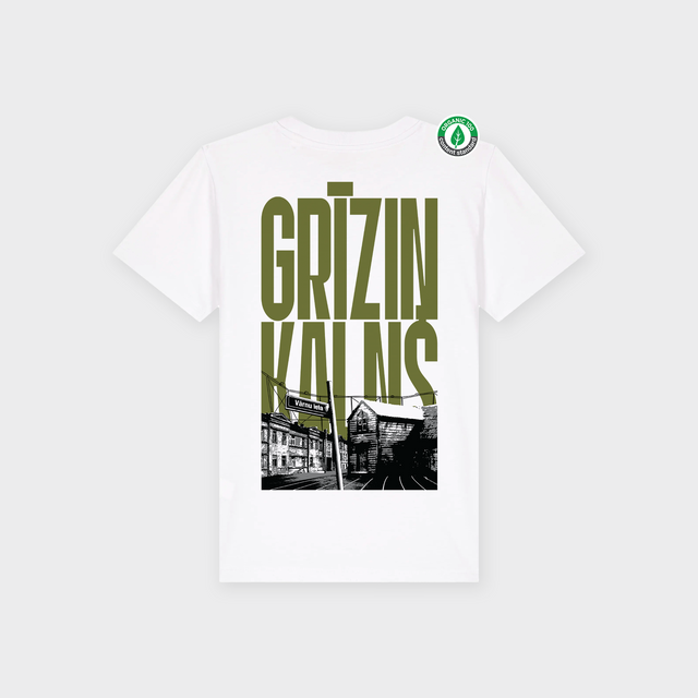 Organiskās kokvilnas bērnu T-krekls "Grīziņkalns"