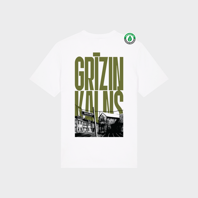 Organiskās kokvilnas T-krekls "Grīziņkalns"