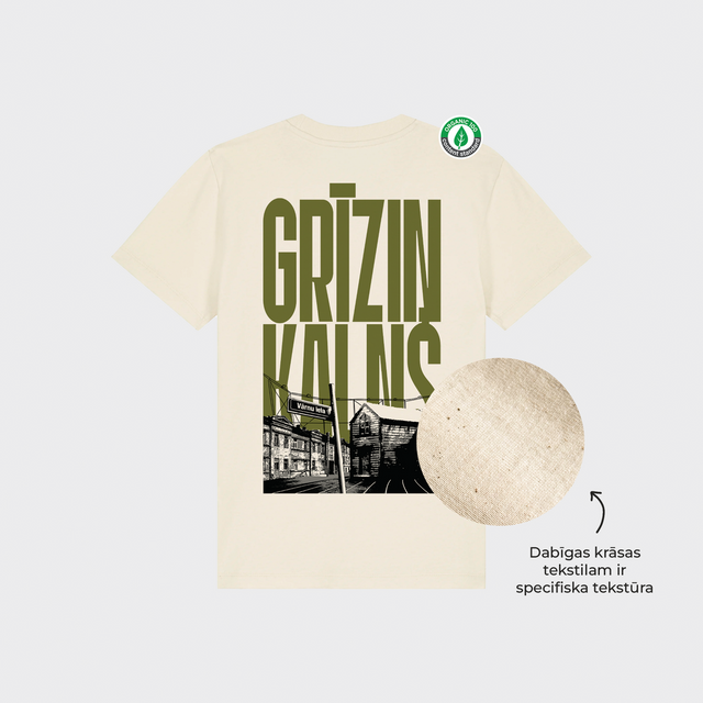 Organiskās kokvilnas bērnu T-krekls "Grīziņkalns"