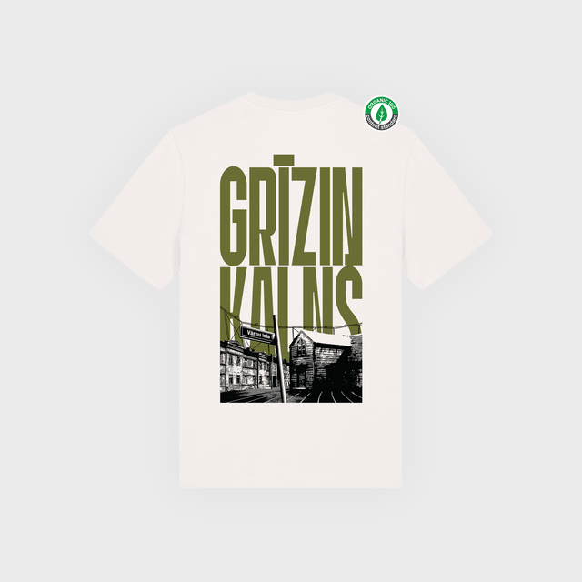 Organiskās kokvilnas T-krekls "Grīziņkalns"