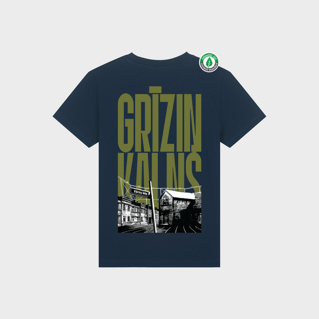 Organiskās kokvilnas bērnu T-krekls "Grīziņkalns"