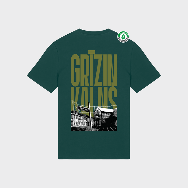 Organiskās kokvilnas T-krekls "Grīziņkalns"