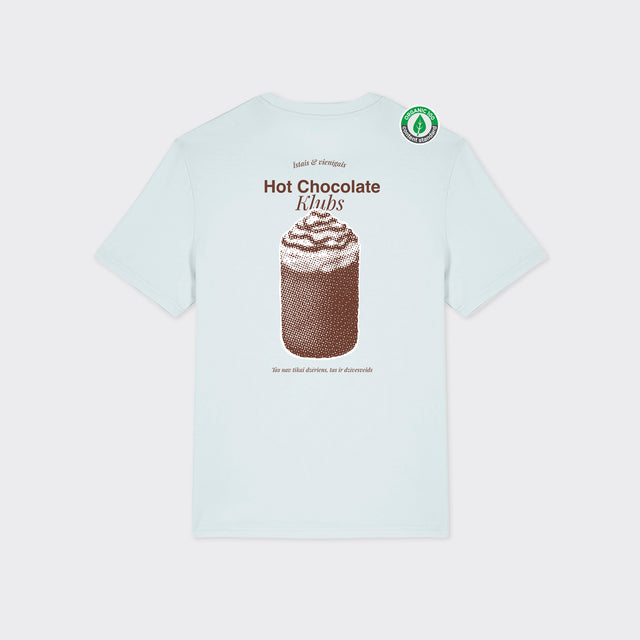 Organiskās kokvilnas T-krekls "Hot chocolate klubs"