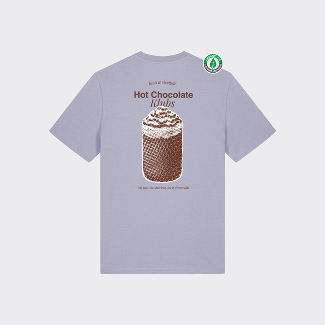 Organiskās kokvilnas T-krekls "Hot chocolate klubs"