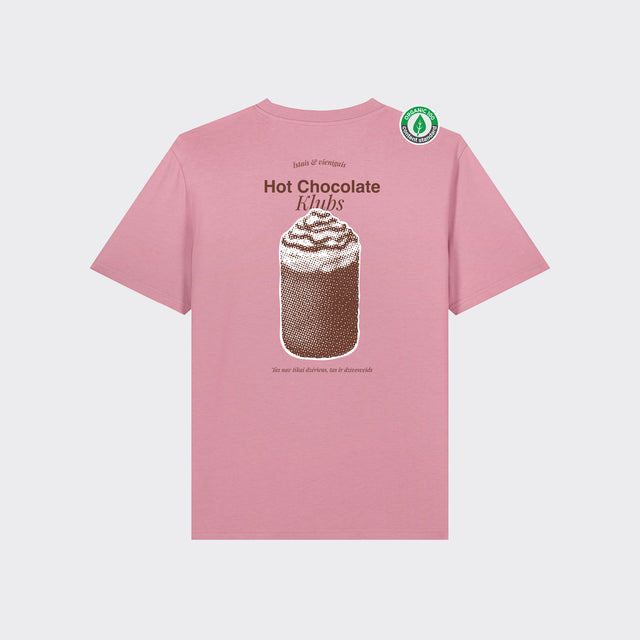 Organiskās kokvilnas T-krekls "Hot chocolate klubs"