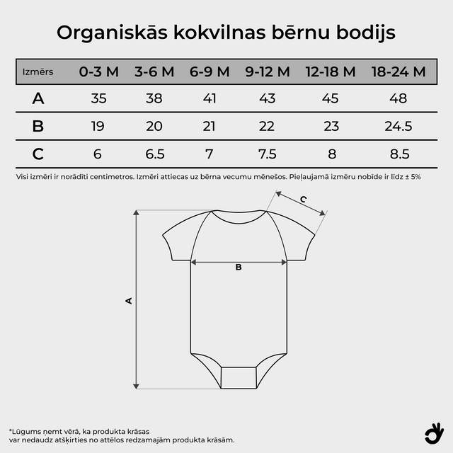 Organiskās kokvilnas komplekts "BOSI" (T-krekls + bodijs)