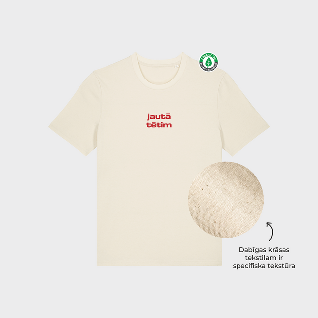 Organiskās kokvilnas T-krekls "Jautā tētim"