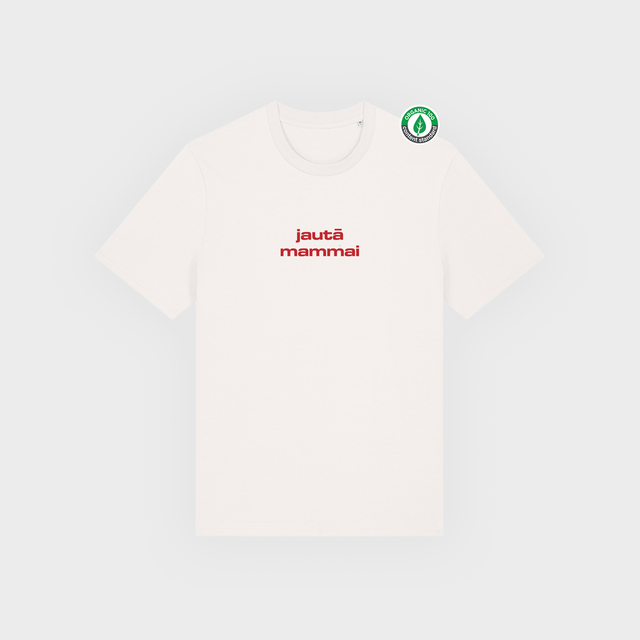 Organiskās kokvilnas T-krekls "Jautā mammai"