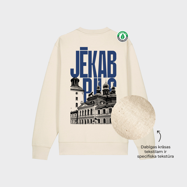 Organiskās kokvilnas džemperis "Jēkabpils"