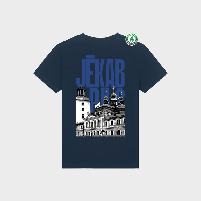 Organiskās kokvilnas bērnu T-krekls "Jēkabpils"