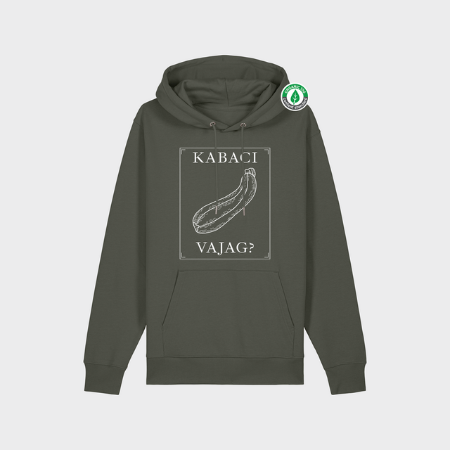 Organiskās kokvilnas hūdijs "Kabaci Vajag?"