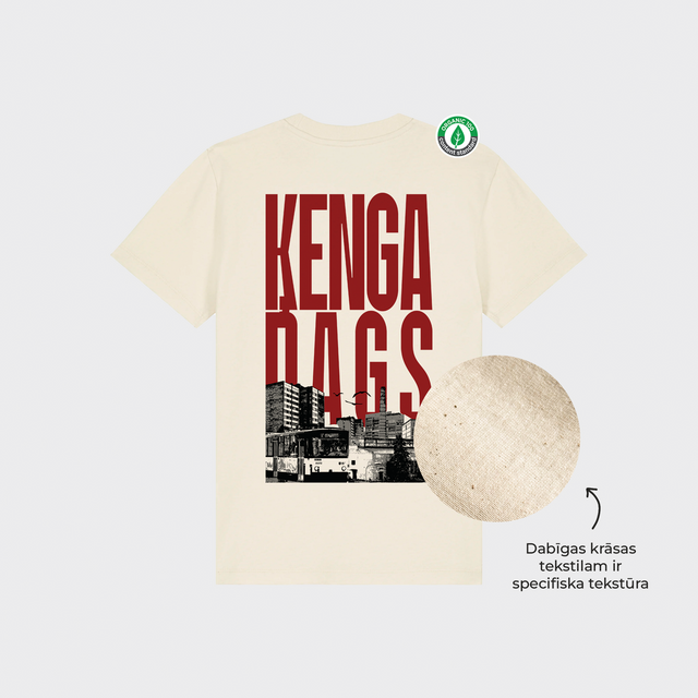 Organiskās kokvilnas bērnu T-krekls "Ķengarags"
