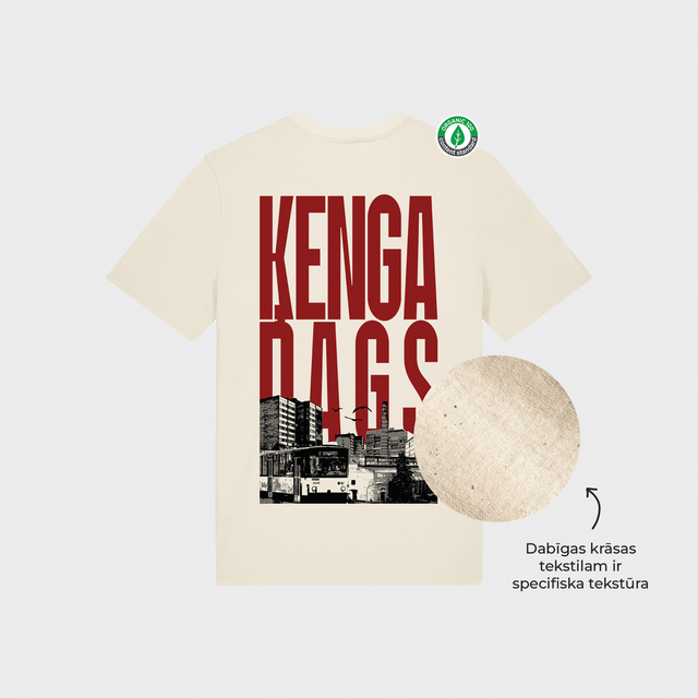 Organiskās kokvilnas T-krekls "Ķengarags"