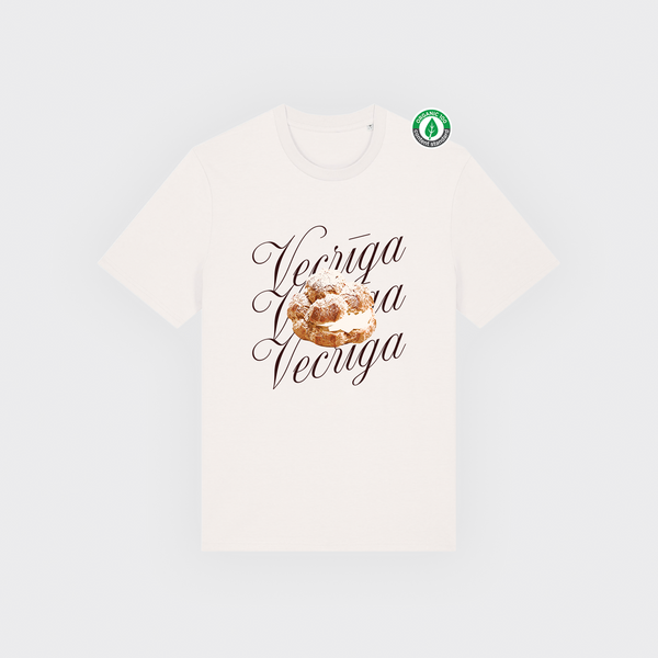 Organiskās kokvilnas T-krekls "Kūciņa Vecrīga"