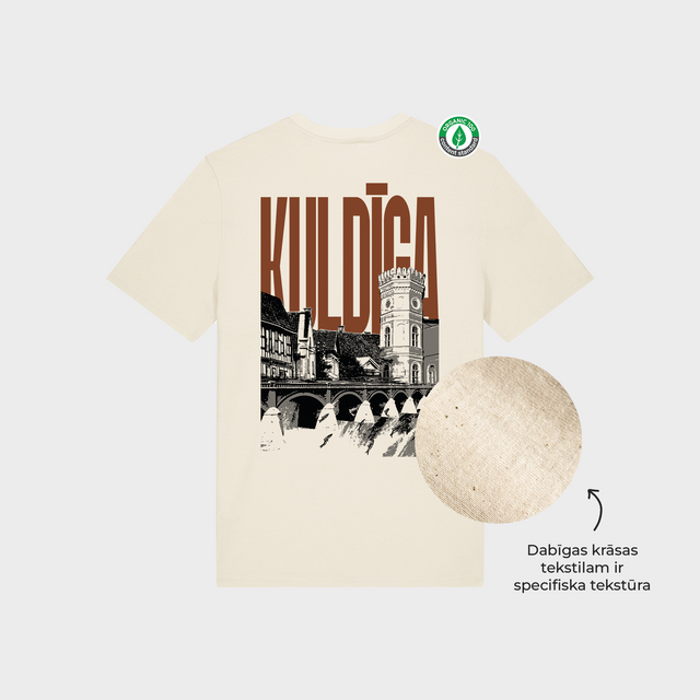Organiskās kokvilnas T-krekls "Kuldīga"