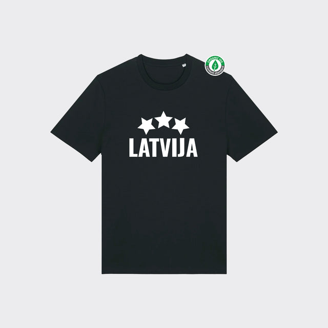 Organiskās kokvilnas T-krekls "LATVIJA"