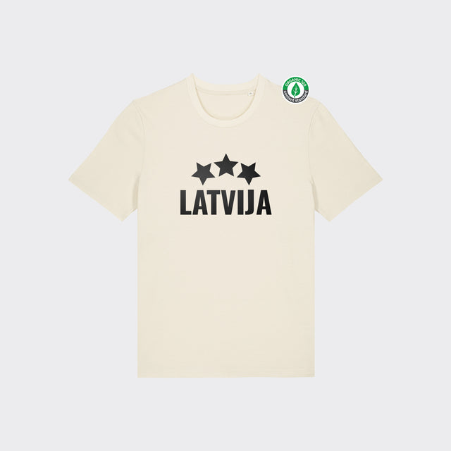 Organiskās kokvilnas T-krekls "LATVIJA"