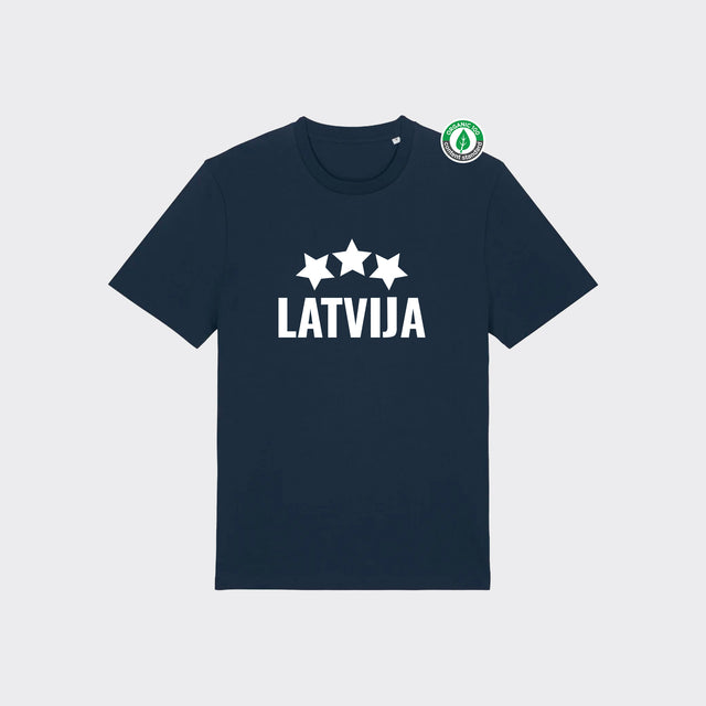 Organiskās kokvilnas T-krekls "LATVIJA"