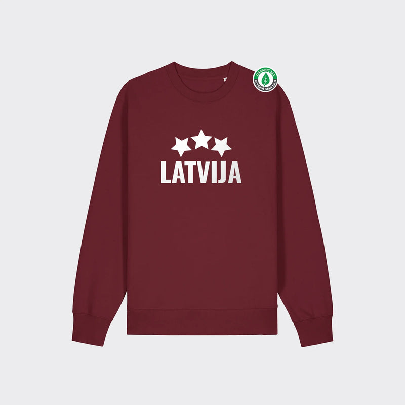 % Bordo, XS izmēra džemperis "LATVIJA" #24
