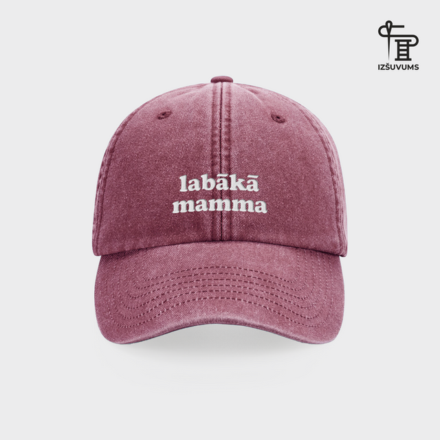 Izšūta cepure "Labākā mamma"