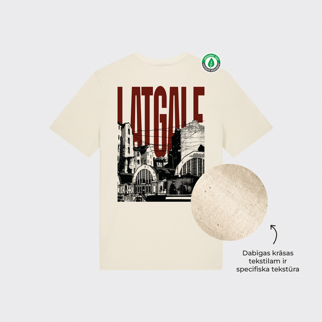 Organiskās kokvilnas T-krekls "Latgale"