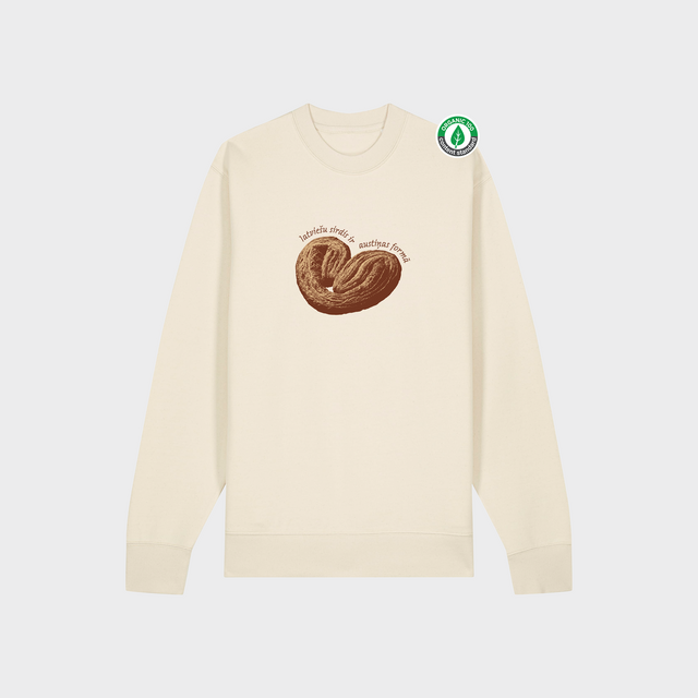 Organiskās kokvilnas džemperis "Latviešu sirdis"