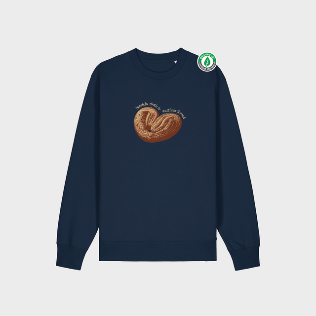 Organiskās kokvilnas džemperis "Latviešu sirdis"