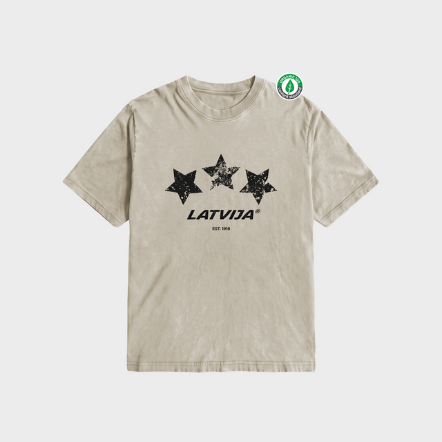 Organiskās kokvilnas T-krekls "Latvija 1918"
