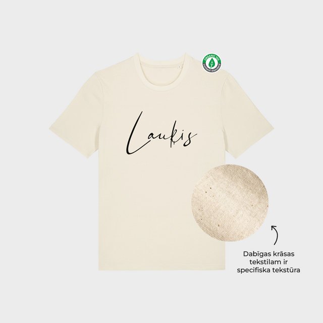 Organiskās kokvilnas T-krekls "Lauķis"