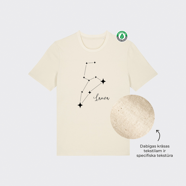 Organiskās kokvilnas T-krekls "Zvaigznājs - Lauva"