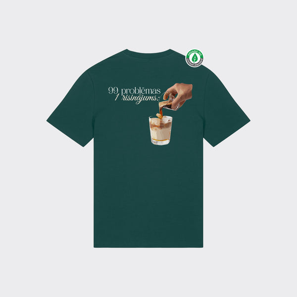 Organiskās kokvilnas T-krekls "Ledus kafija ir risinājums"