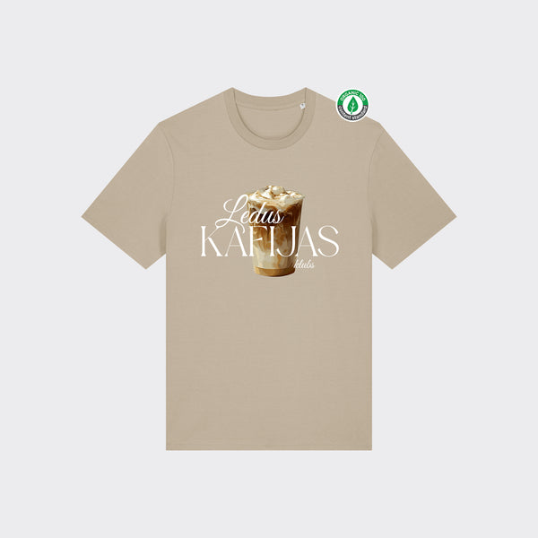 Organiskās kokvilnas T-krekls "Ledus kafijas klubs"