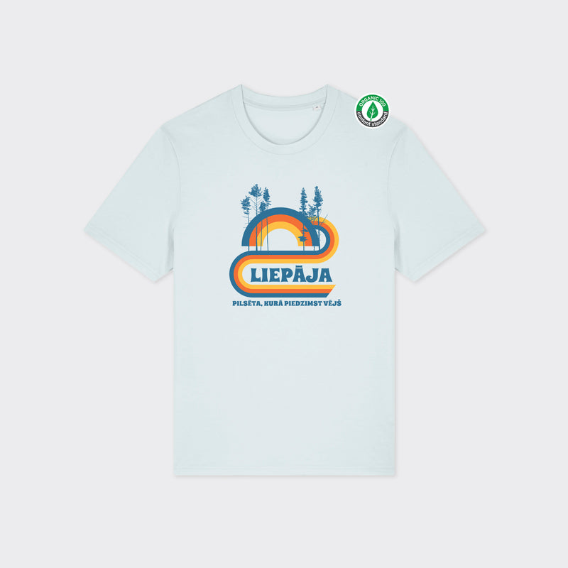 Organiskās kokvilnas T-krekls "Retro Liepāja"