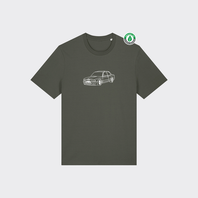 Organiskās kokvilnas T-krekls ar personalizētu "Line art"