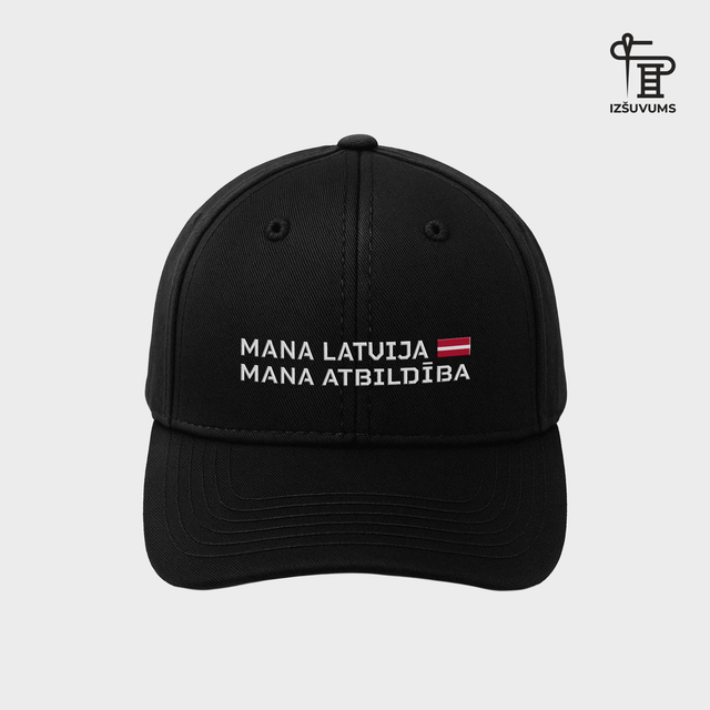 Izšūta Vasaras Cepure "Mana Latvija"