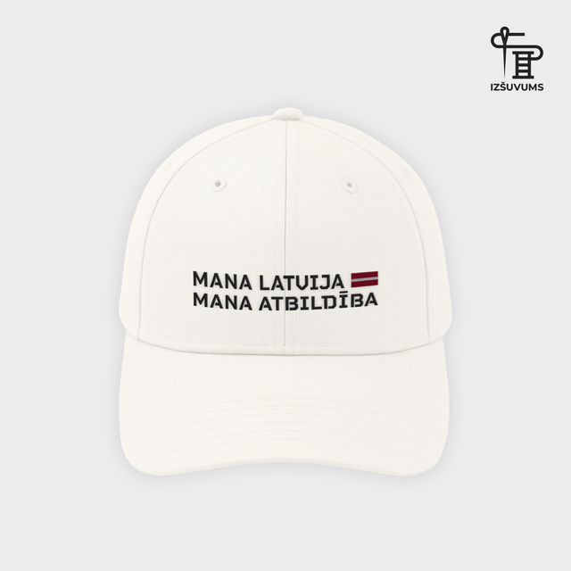 Izšūta Vasaras Cepure "Mana Latvija"