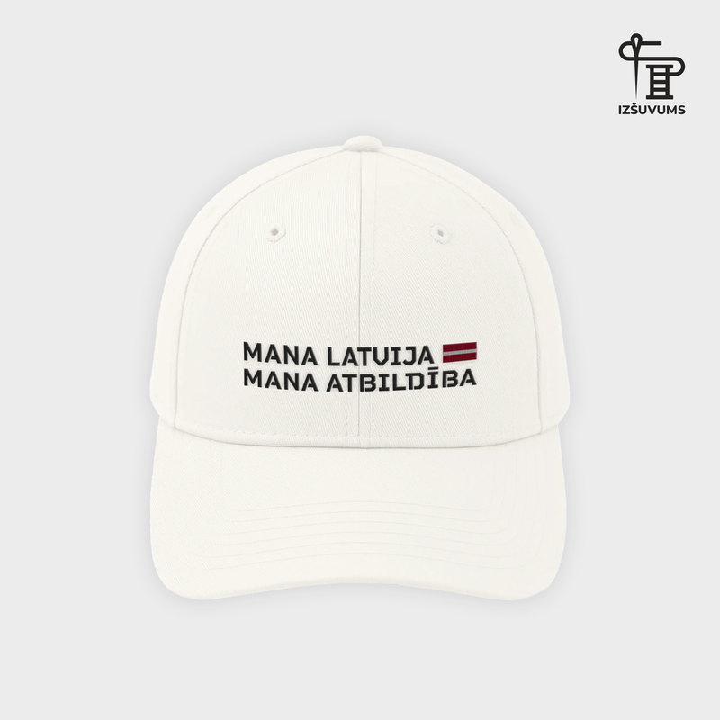 Izšūta Vasaras Cepure "Mana Latvija"