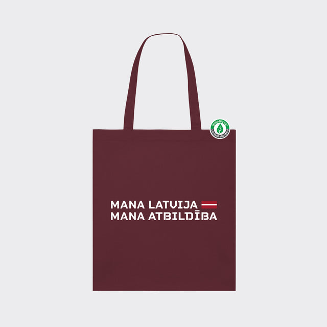 Auduma maisiņš "Mana Latvija - Mana Atbildība" #1