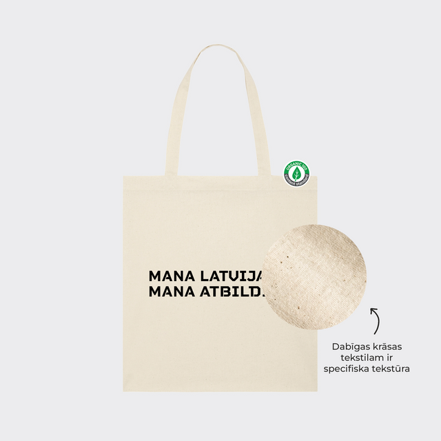 Auduma maisiņš "Mana Latvija - Mana Atbildība" #1