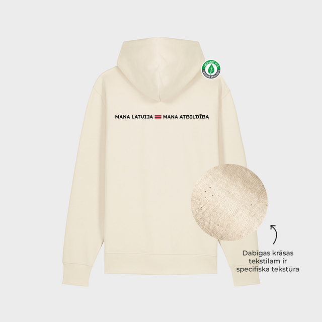 Organiskās Kokvilnas Hūdijs "Mana Latvija" #2